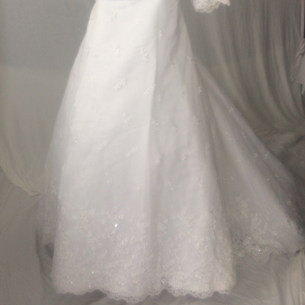SALE! David’s Bridal wedding gown/dress size 20 - Picture 6 of 8
